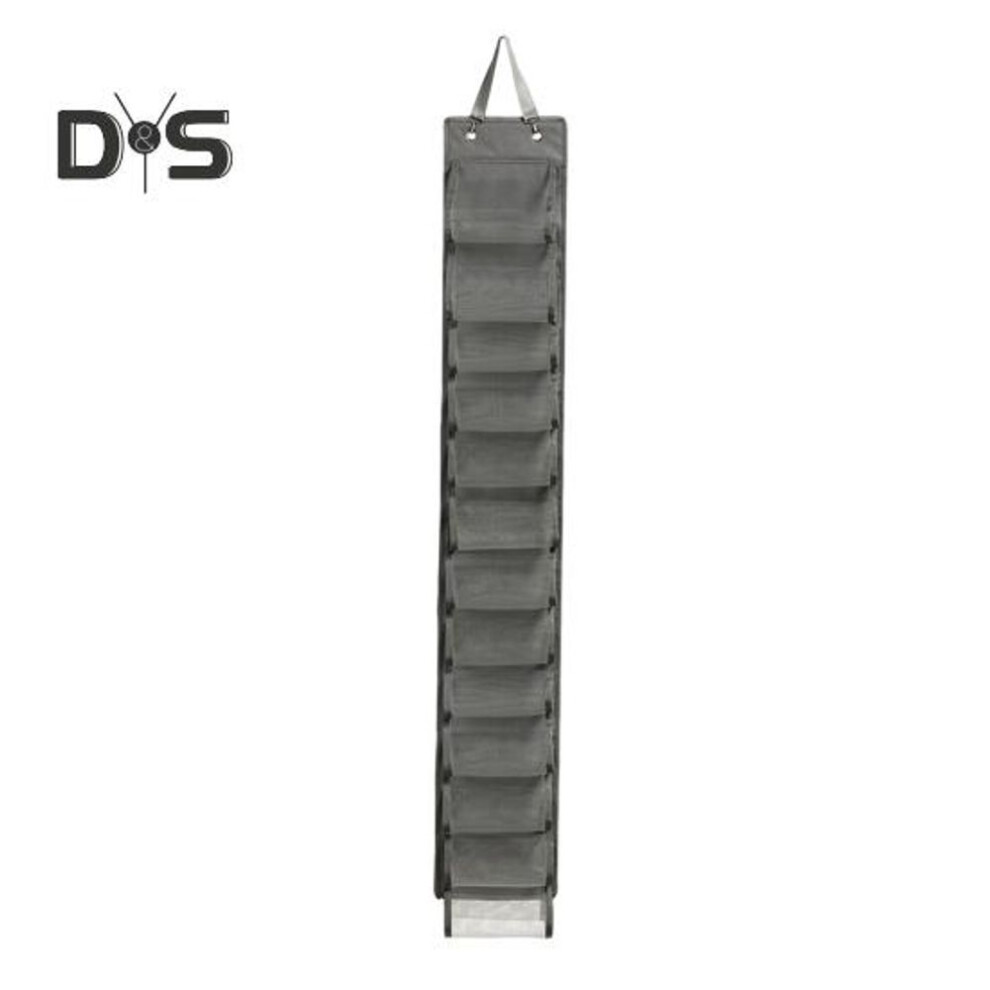 (grey, L) Leggings Storage Hanging Bag Large Capacity Easy To Install Foldable Shirts Jeans Organizer Underwear Closets Roll Holder