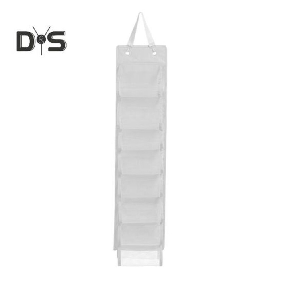 (white, S) Leggings Storage Hanging Bag Large Capacity Easy To Install Foldable Shirts Jeans Organizer Underwear Closets Roll Holder