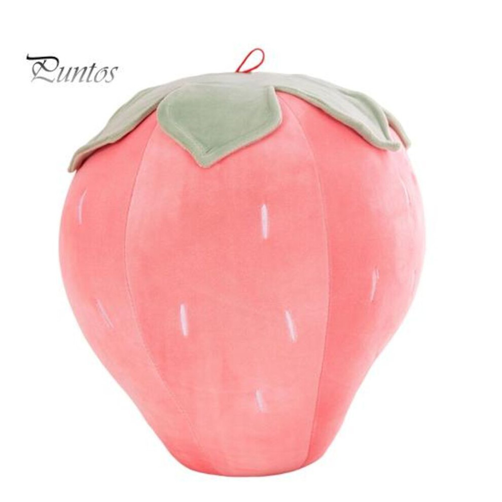 (pink, M) Strawberry Plush Pillow For Kids Super Soft Stuffed Fruit Toy Cute Cushion Seat Washable Christmas Gift For Children Teachers Friends