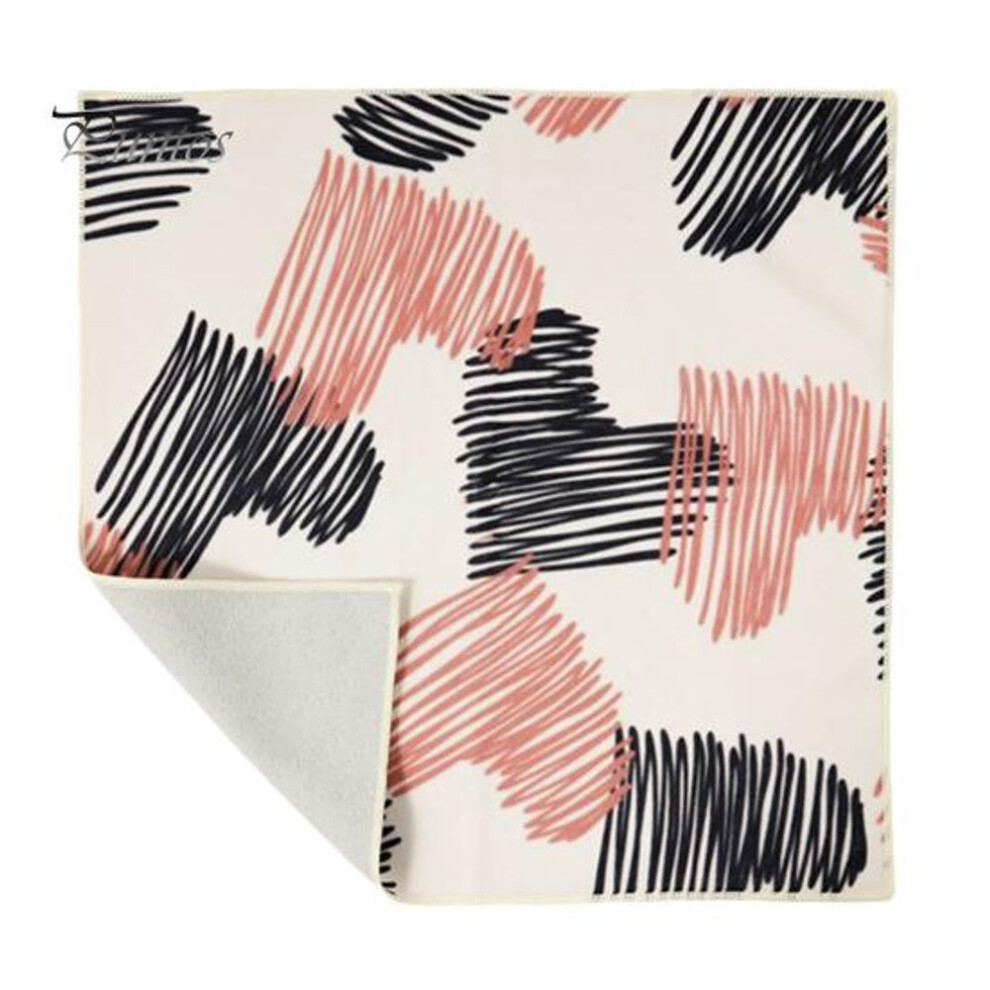(as the picture, J) Self-adhesive Cloth Makeup Bag Portable Protective Cosmetic Pouch Cartoon Printing Travel Organizer For Beauty Essentials Makeup Brush Eyeliner