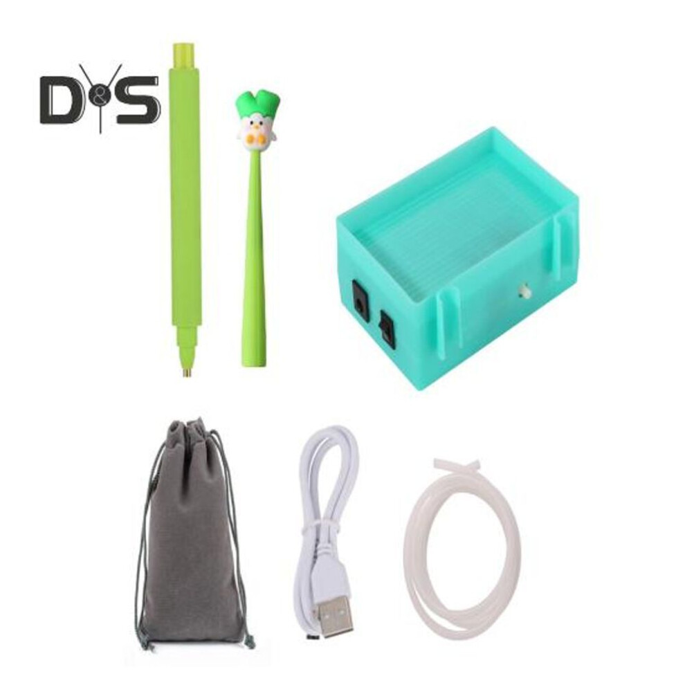 (as the picture, A) Electric Diamond Art Painting Pen Vacuum Diamond Painting Pen Kits Diamond Painting Accessories Pen Rechargeable Diamond Art Tool With Storage Tray