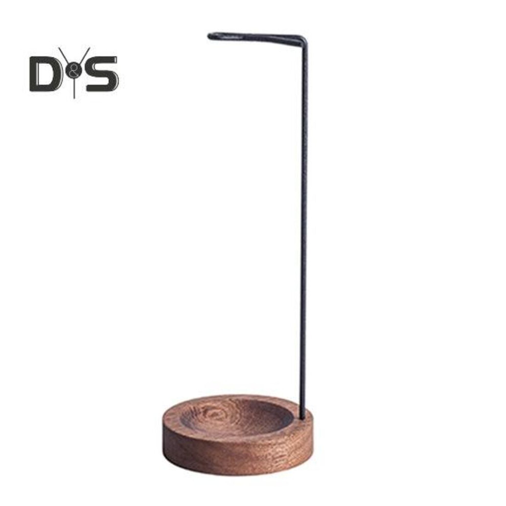 (black) Incense Stick Holder with Wooden Tray Brass Inverted Incense Burner Ash Catcher Home Office Meditation Yoga Relaxation Home Decoration Birthday Gift