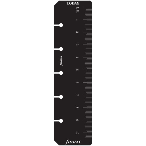 Filofax Mini Ruler Page Marker - Black