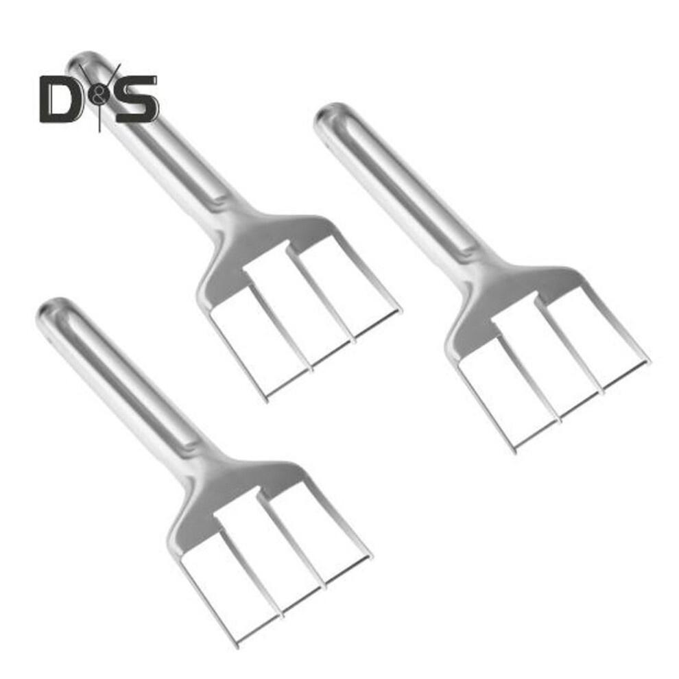 (as the picture, 3pcs) Watermelon Cutter Slicer Stainless Steel Dual-purpose Fruit Cutter Tool For Watermelon Mango Cantaloupe Pineapple Multi-functional Kitchen Gadget
