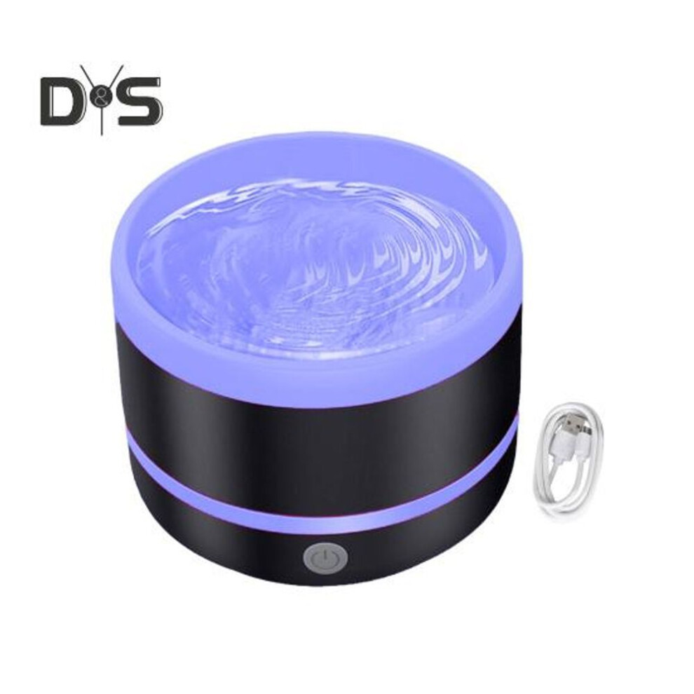 (blue) Electric Makeup Brush Cleaner Usb Powered Makeup Brush Washer Machine 100rpm Automatic Spinning Brush Cleaner For All Size Cosmetic Brushes