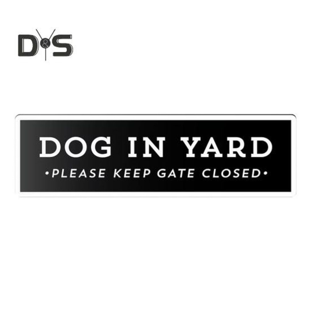 (black) Dog in Yard Sign Pet Family Yard Sign Wall Decor Wooden Keep Gate Closed Sign for Garden Yard Dog Owners Housewarming Gift
