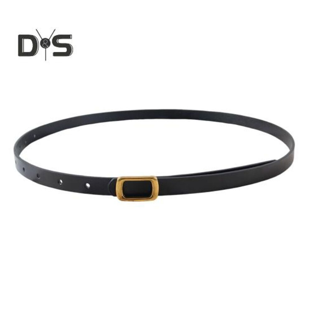 (black) Imitation Leather Women Belt Adjustable Length Retro Style Waist Belt Decorative Jeans Belt Casual Office Parties Wear