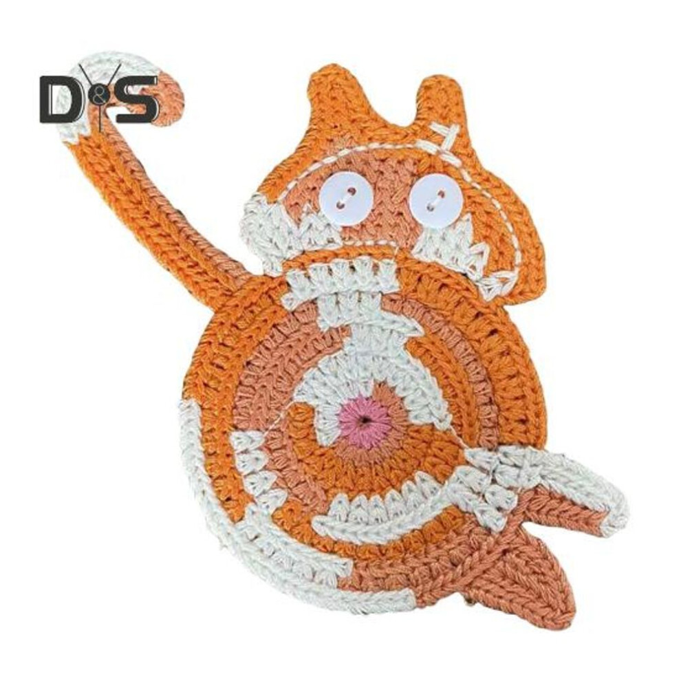 (orange) Drink Coaster Cat Butt Coasters Gifts for Cat Lovers Fun Woven Creative Coasters Cute Coffee Coaster Tabletop Protection for Cups And Mugs