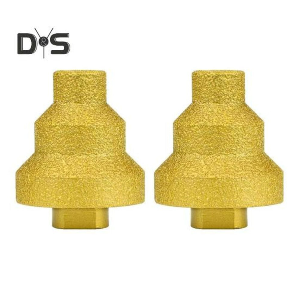 (as the picture, M10  2pcs) 1/2pcs Diamond Stepped Pagoda Drill Bits Hole Expander Rustproof Corrosion Resistant Multi-layer Conical Hole Opener Drill Bits