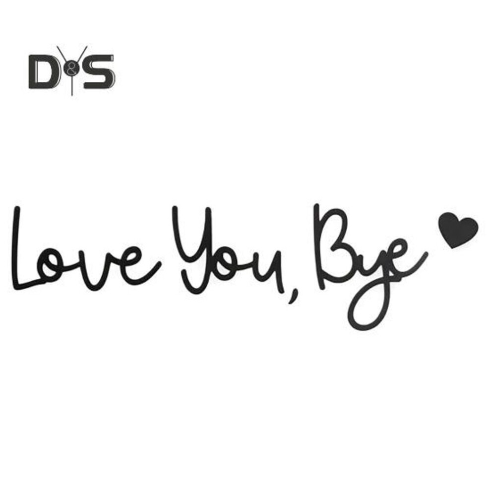 Love You Bye Wooden Sign Wall Decoration Sign Family Entryway Decor Above Door Wall Art Sign For Valentine's Gift Home Entrance Hallway