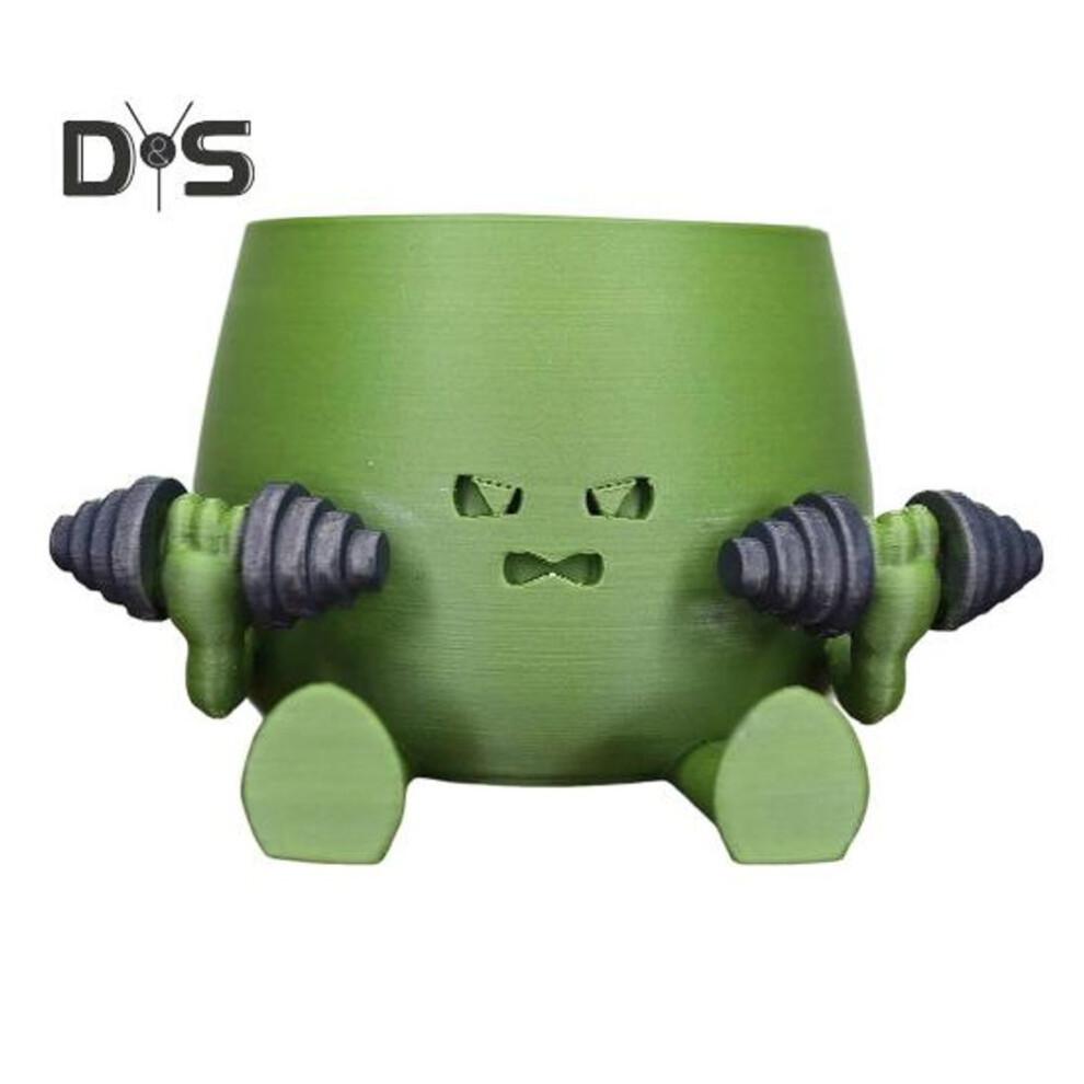 (as the picture, C) Face Planter Pot 3D Printed Smile Flowerpot Tabletop Decor Succulent Planter Cactus Pot For Indoor Outdoor Plants Home And Office