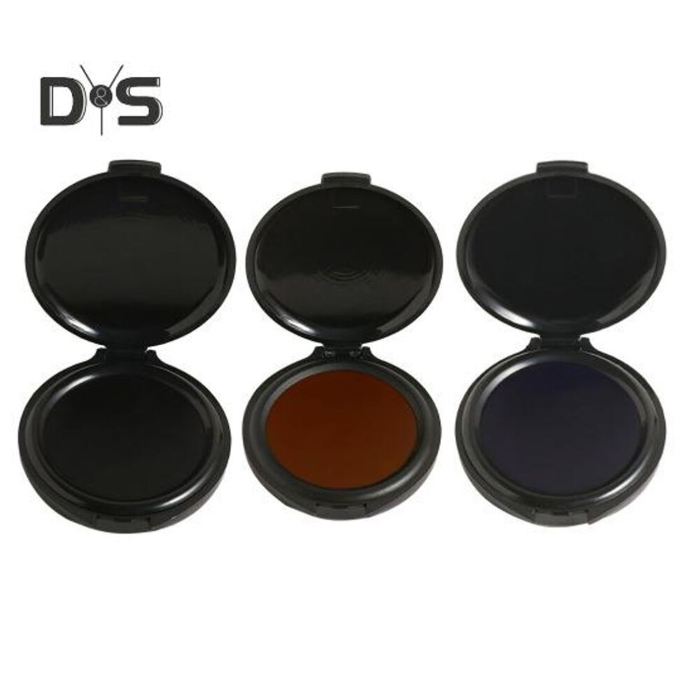 (multicolor) 3Pcs Fingerprint Ink Pads ID Security Black Blue Red Quick-Drying Water Resistant Clear Imprints Thumbprint Stamp Pad