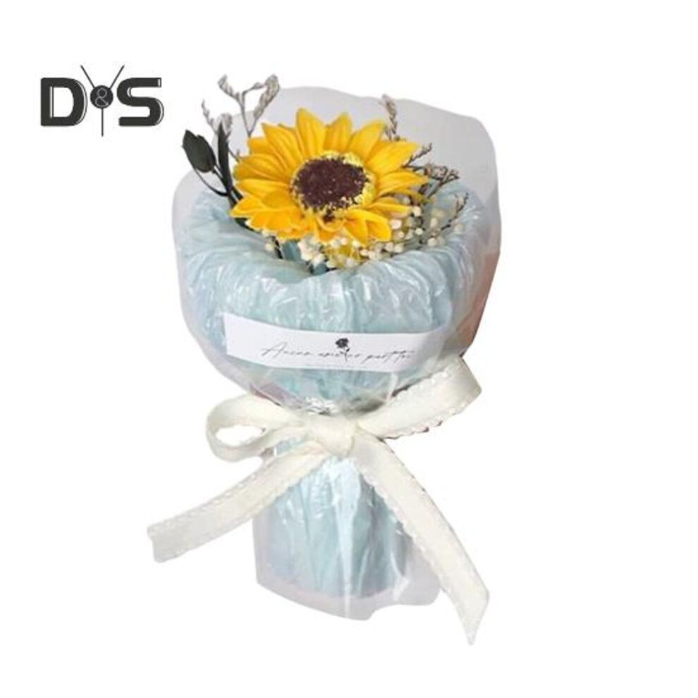 (as the picture, H) Pocket Bouquet Mini Artificial Flowers Pocket Faux Roses Sunflower Portable Bouquet Souvenir Date Gift For Loved Ones