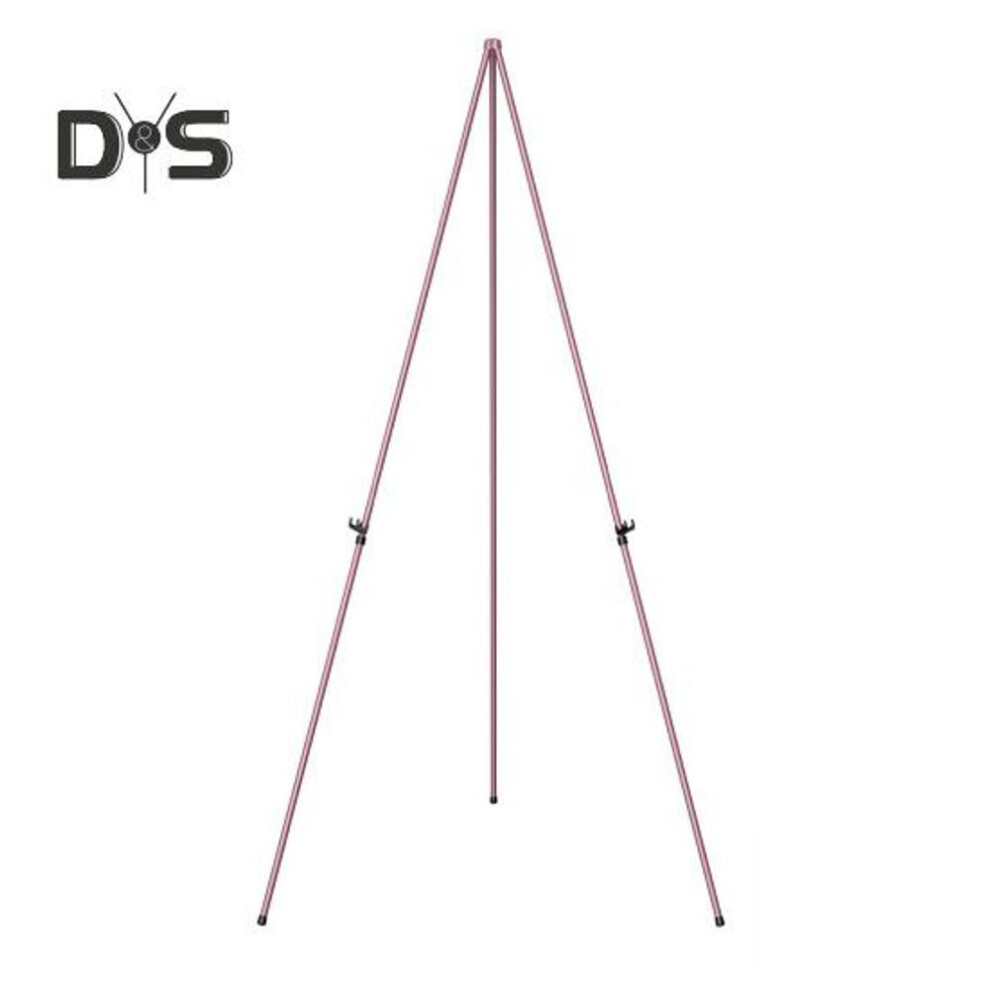 (pink) Easel Display Stand Collapsible Portable Metal Tripod Art Display Stand Adjustable Painting Easel For Canvas Wedding Sign