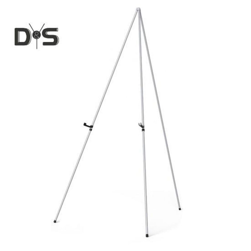 (white) Easel Display Stand Collapsible Portable Metal Tripod Art Display Stand Adjustable Painting Easel For Canvas Wedding Sign