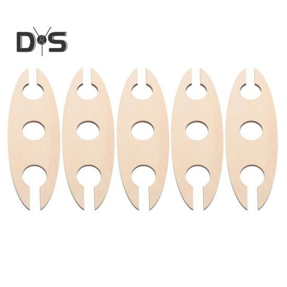 (as the picture, 5pcs) 1/5pcs Wooden Wine Bottle Glass Holder Handmade Home Kitchen Bar Two Wine Glasses Display Shelf Countertop Stemware Storage Rack Party Supplies