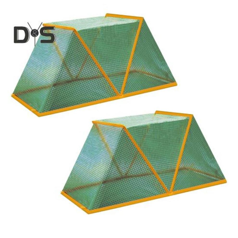 (green, L 2pcs) Garden Row Accelerator Plant Tent Foldable Plant Net Cage Greenhouse Cover Raised Garden Beds Plant Protector for Garden Rows Protects Vegetables