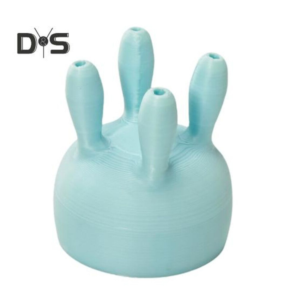 (sky blue) Milk Carton Cap 3D Printed Cow Udder Pouring Milk Bottle Cap Reusable Boxed Milk Diverter Milk Carton Spout Cover Spoof Christmas Gift for Family