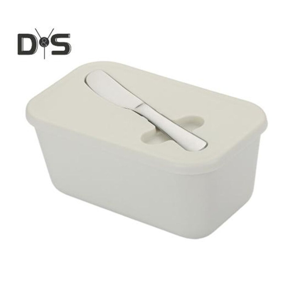 (white) Butter Dish With Lid Food-grade Dust-proof Butter Dish For Countertop And Fridge Butter Keeper Container With Cutter Bpa-free Kitchen Gift