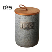 (as the picture, C) Ceramic Sugar Bowl Sealed Storage Tank with Lid Food Grade BPA Free Large Capacity Coffee Bean Sugar Container Holder