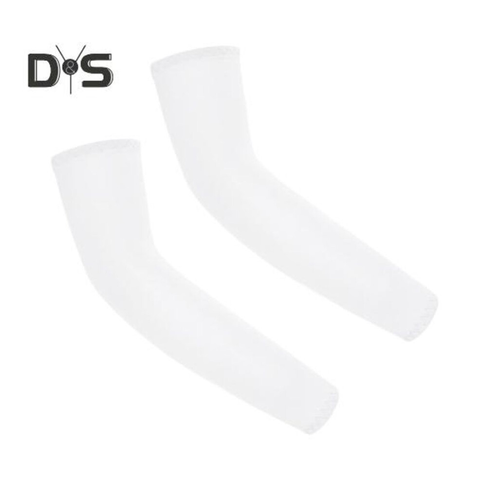 (white, XL) Arm Sleeves for Kids UV Sun Protection Cooling Compression Sleeves for Boys Girls Summer Thin Arm Cover for Running Cycling Outdoor Sports
