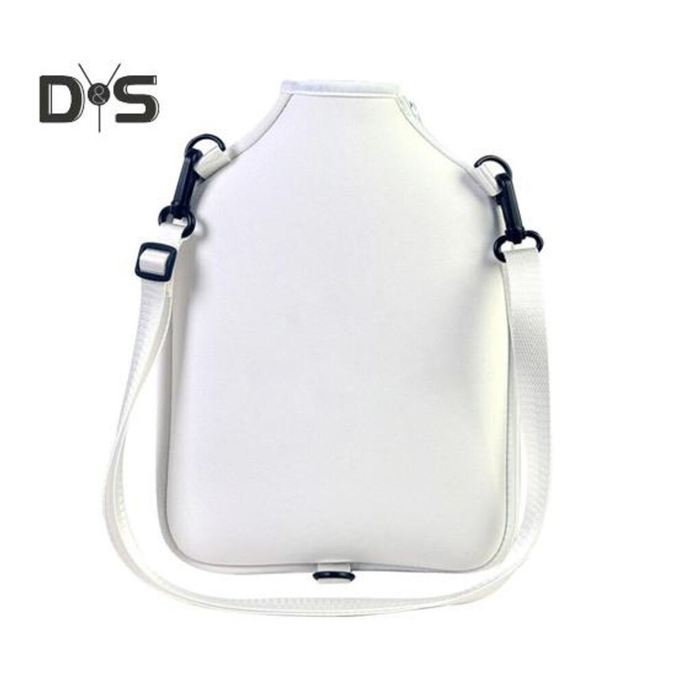 (white) Pickleball Racket Bag for Women Crossbody Tennis Bag Waterproof Pickleball Paddle Sling Bag for Pickleball Accessories