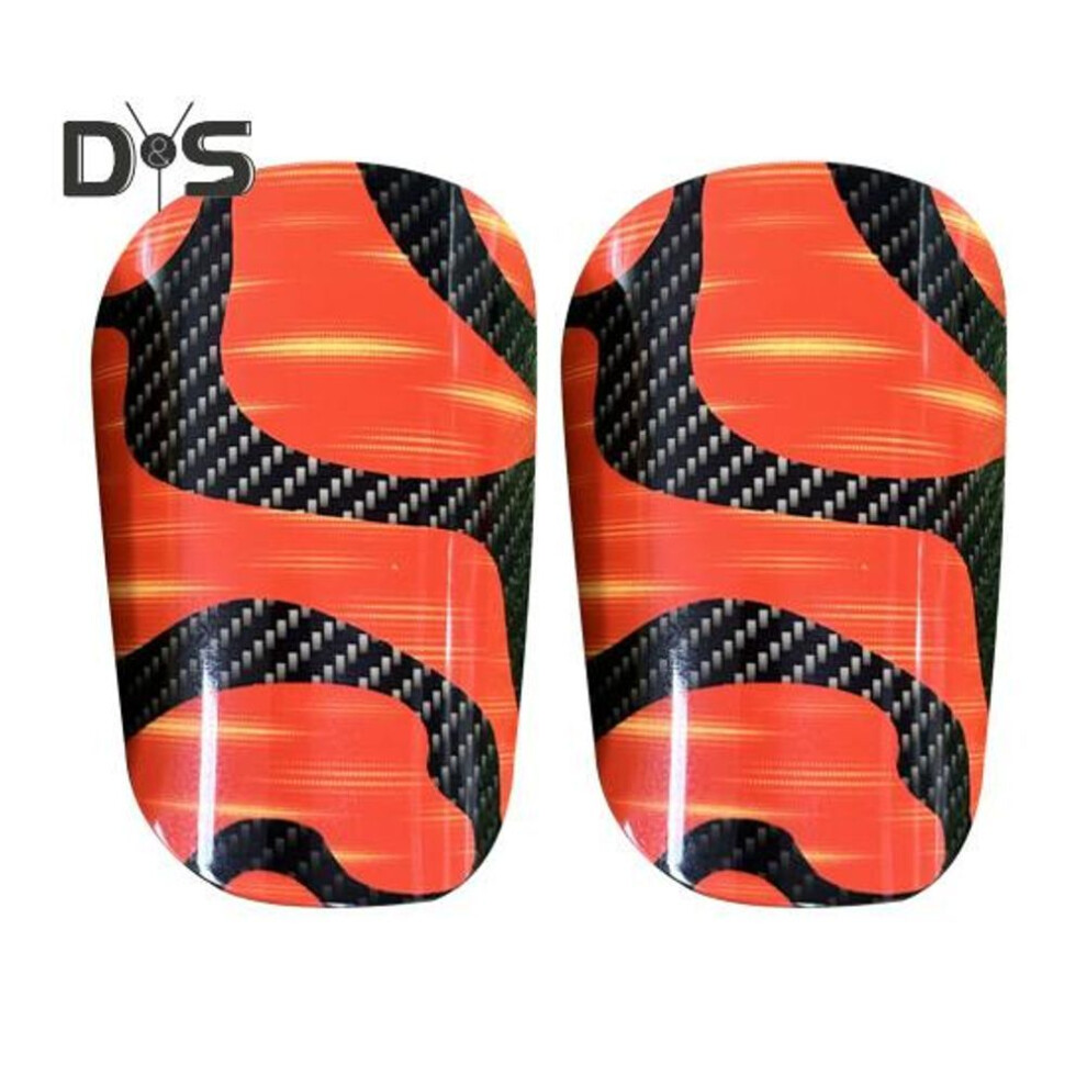 (orange, S) Mini Soccer Shin Pads For Kids Youth Adults Small Shin Guard Football Protection Gear With Eva Cushioning For Training Competition
