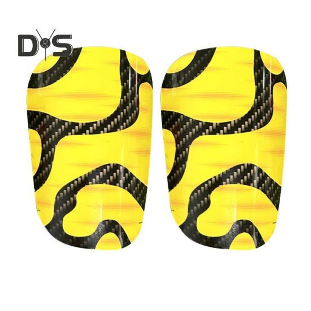 (yellow, L) Mini Soccer Shin Pads For Kids Youth Adults Small Shin Guard Football Protection Gear With Eva Cushioning For Training Competition