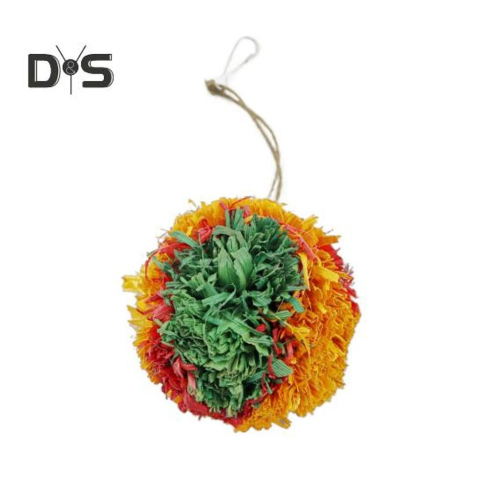Shredder Ball Birds Toy Parrot Foraging Shredder Ball Birds Cage Hanging Toy for Parakeets Conures Cockatiels Love Birds