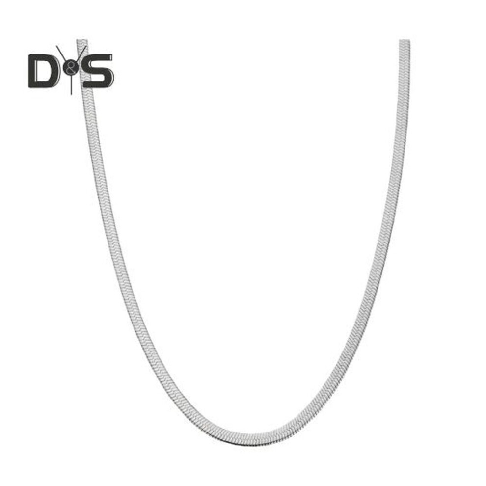 (silver) Women Necklace Snake Bone Chain No Pendant Two Color Available Women Dating Daily Wear Banquet Work Party Neck Jewelry Holiday Gift