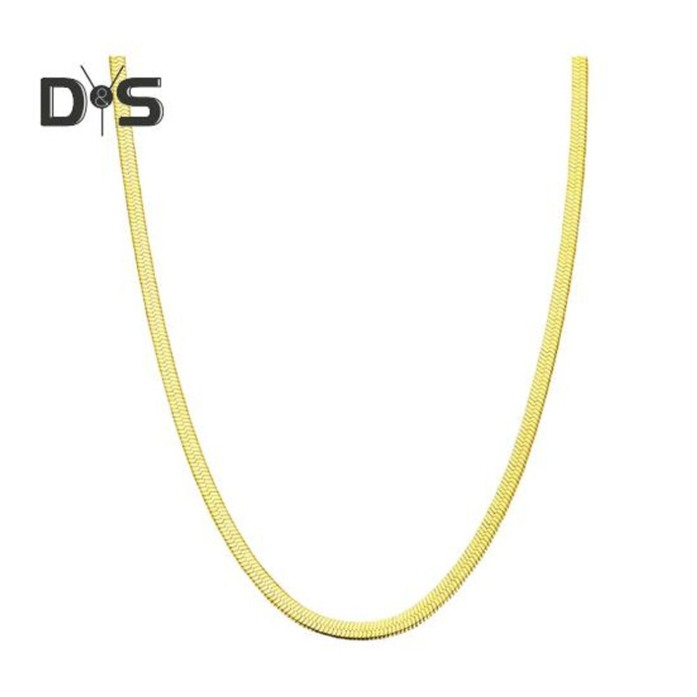 (golden) Women Necklace Snake Bone Chain No Pendant Two Color Available Women Dating Daily Wear Banquet Work Party Neck Jewelry Holiday Gift