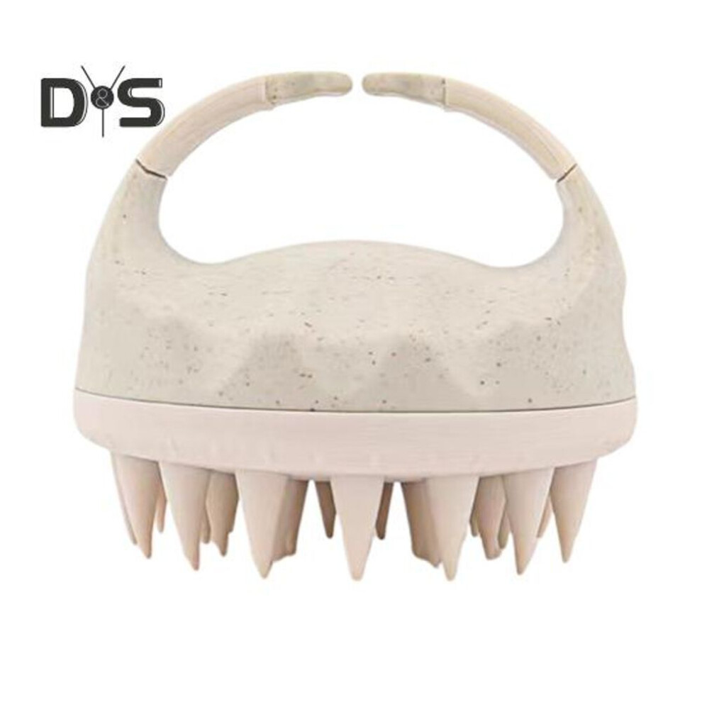 (beige) Scalp Massager Shampoo Brush With Soft Bristles Ergonomic Handle Portable Travel Hair Growth Dandruff Removal Scalp Exfoliator Scrubber Cleaning Brush