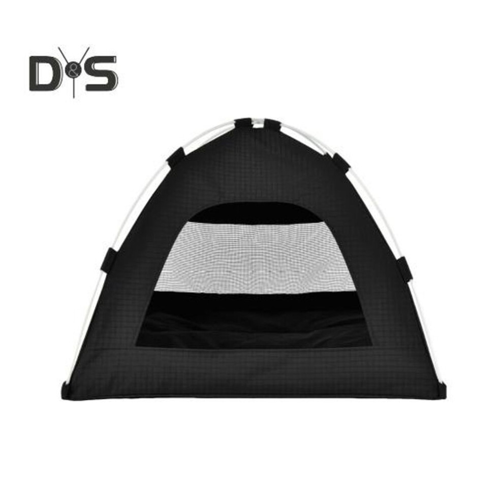 (black) Cat Tent Bed Foldable Puppy Kennel Indoor Outdoor Pet Cave House Cool Pet Camping Tent For Cats And Small Dogs Rabbits
