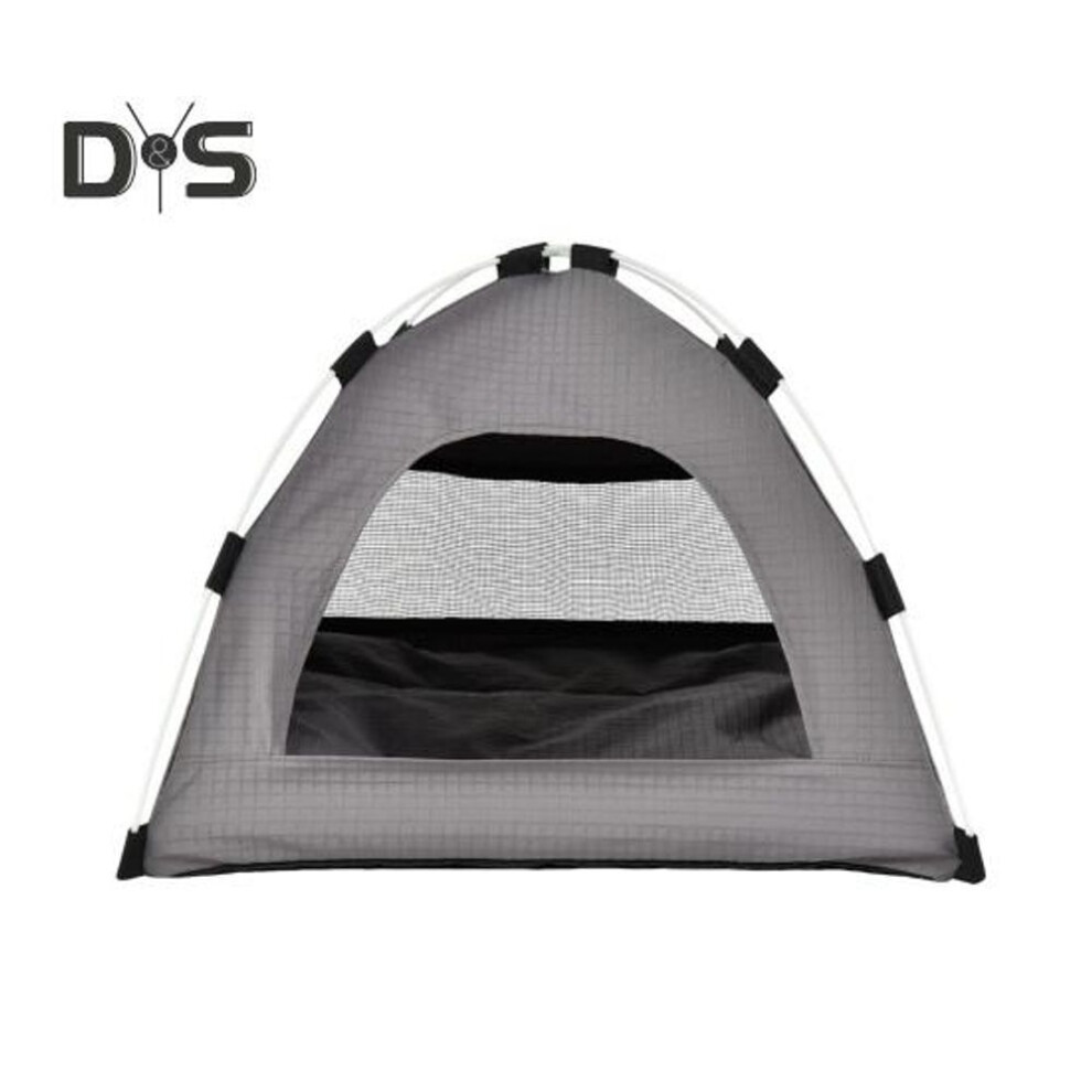 (grey) Cat Tent Bed Foldable Puppy Kennel Indoor Outdoor Pet Cave House Cool Pet Camping Tent for Cats And Small Dogs Rabbits