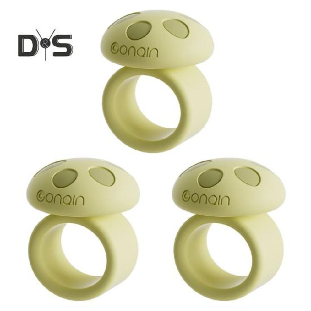 (green, 3pcs) 1/3Pcs Mushroom Door Handle Bumper Ring Silicone Door Stopper Wall Protector Door Knob Handle Anti-collision Ring Door Lever Buffer Bumper