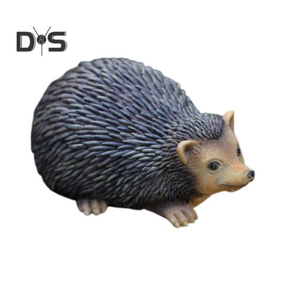 (as the picture, Hedgedog) Animal Key Box Outdoor Animal Statue Key Hider Squirrel Hedgehog Frog Hidden Key Holder For Garden Front Porch Decor