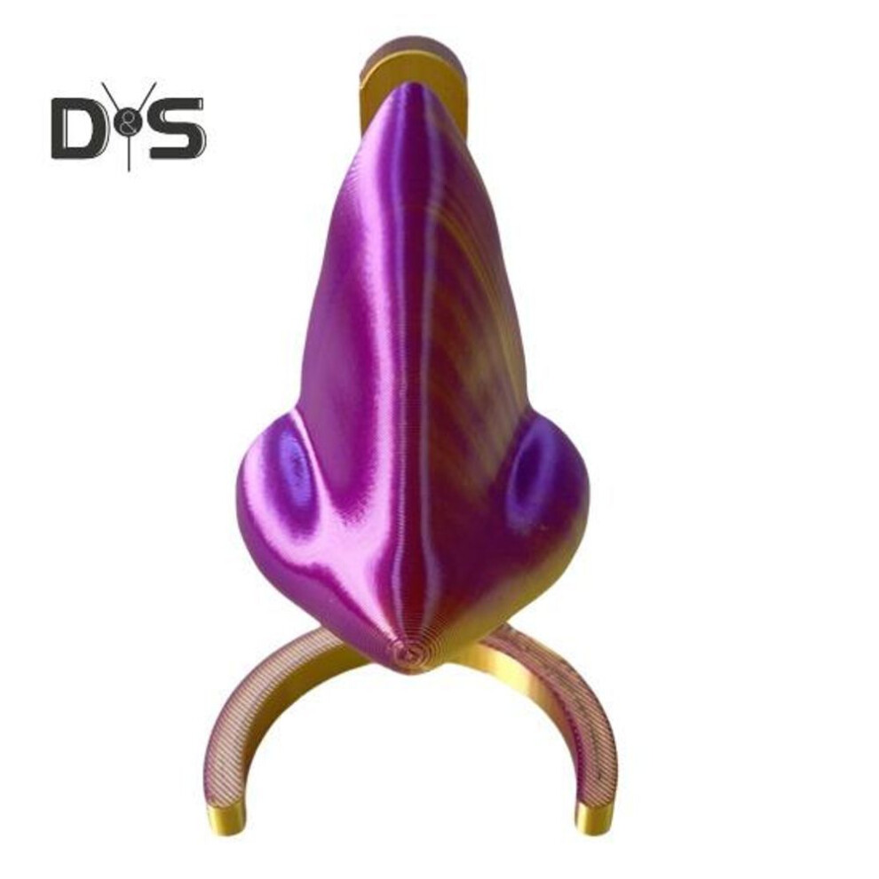 (purple,gold) Glasses Holder For Desk Nose Shaped Sunglasses Stand Organizer 3D Printed Desktop Eyeglass Holder For Home Dresser Bedside Table