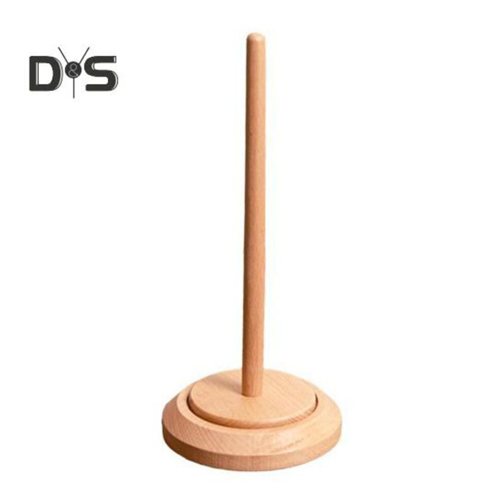 (as the picture, A) Wooden Yarn Holder Single Or Double Yarn Skein Holder Desk Yarn Thread Dispenser Spinner For Crocheting Twirling Yarn Knitting Embroidery Accessory