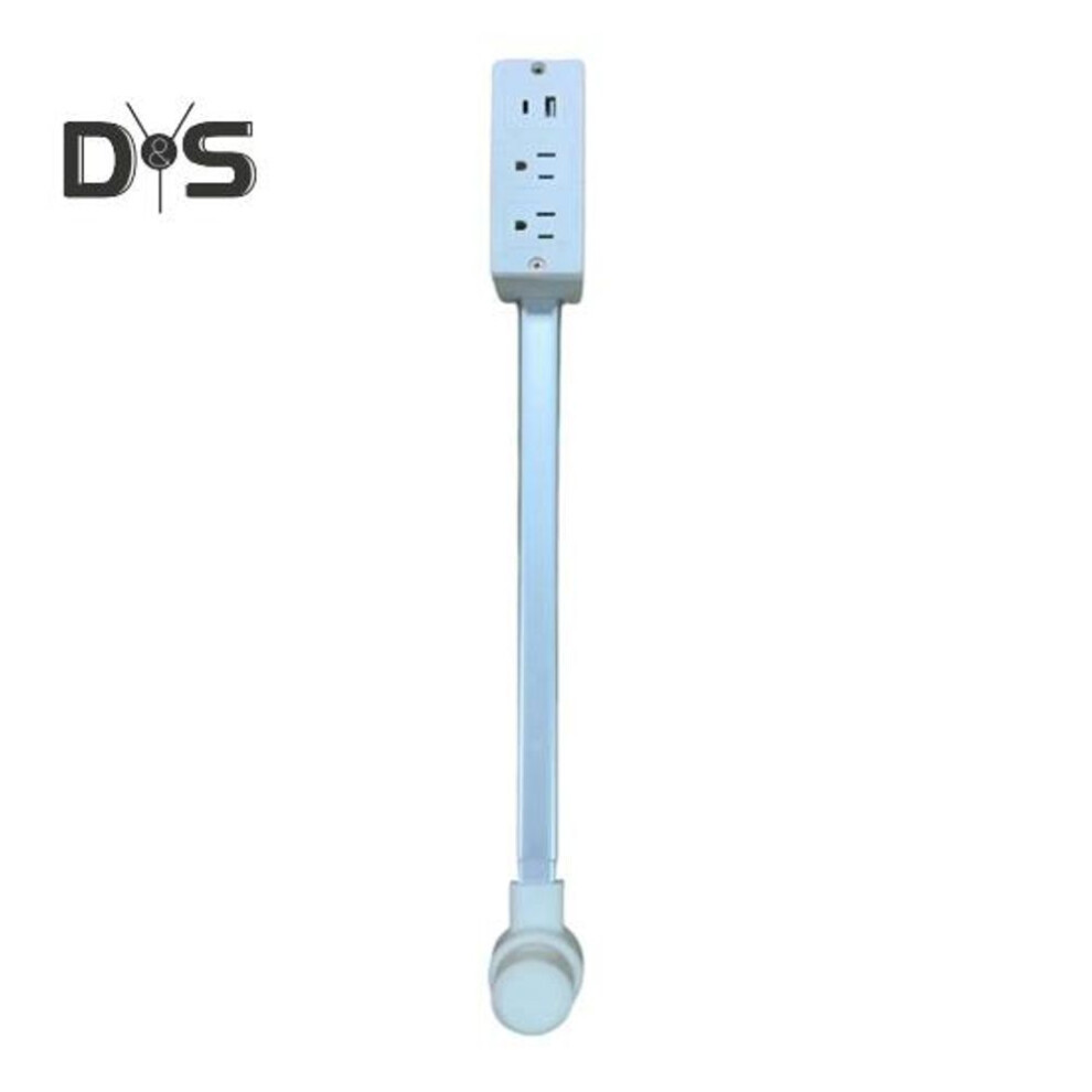 Electrical Outlet Extender With Usb-a Usb-c 2 Ac Outlets 110v 180 Degrees Rotating Sofa Couch Nightstand Desk Wall Socket Extension Bar