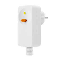 (As show, One size) FI Circuit Breaker Personal Protection Plug Replacement Plug 10mA Residual Current Circuit Breaker 16Amp EU Plug,White