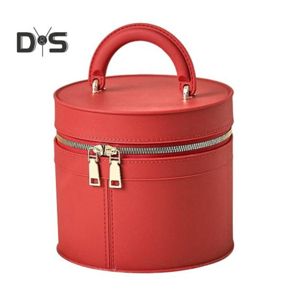 (as the picture, D) Travel Toiletry Bag With Handle Large Capacity Zipper Closure Waterproof Portable Cosmetic Bag Makeup Organizer