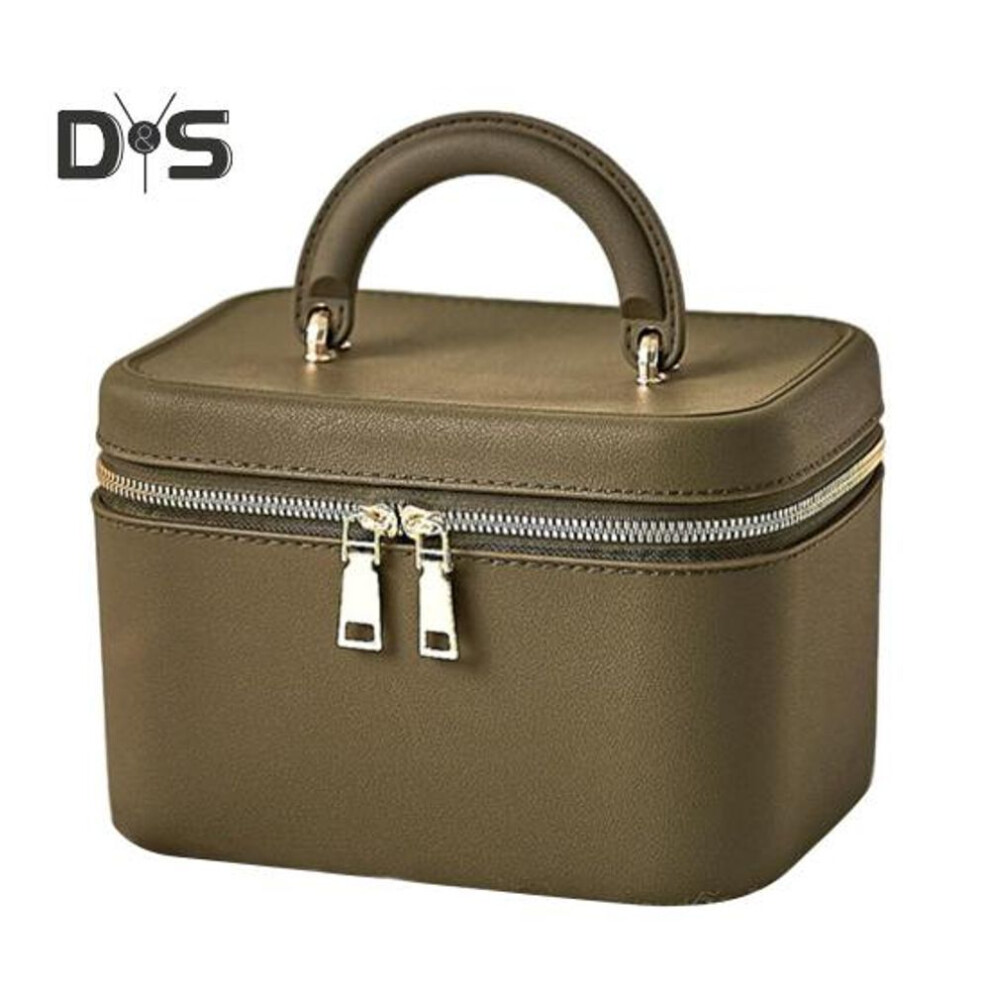 (as the picture, B) Travel Toiletry Bag With Handle Large Capacity Zipper Closure Waterproof Portable Cosmetic Bag Makeup Organizer