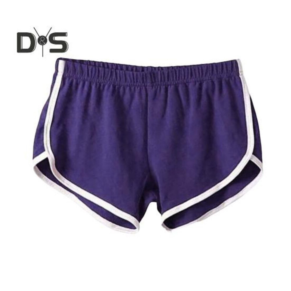 (purple, XL) Women's Workout Yoga Gym Shorts Sexy Booty Shorts Fitness Running Hot Pants Casual Stretch Lounge Shorts for Summer Beach