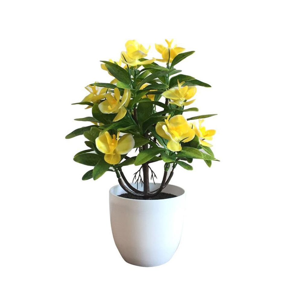 (yellow, one size) Blooming Bouquet Artificial Butterfly Orchid Flower Garden Wedding Party Decoration