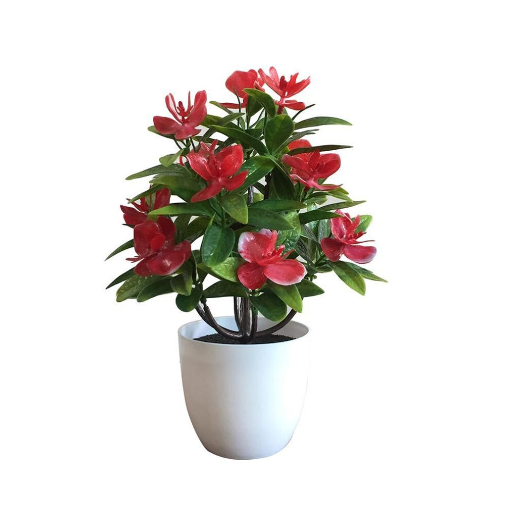 (red, one size) Blooming Bouquet Artificial Butterfly Orchid Flower Garden Wedding Party Decoration