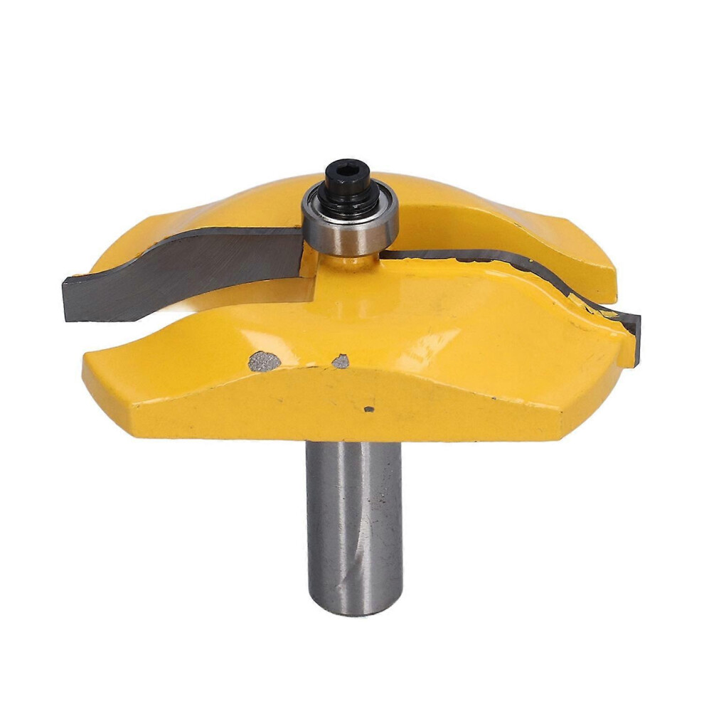 (As Show, One Size) Raised Panel Router Bit Cove Woodworking Door Wood Milling Cutter Carbide 1/2In Shank3in Dia 6909775586754