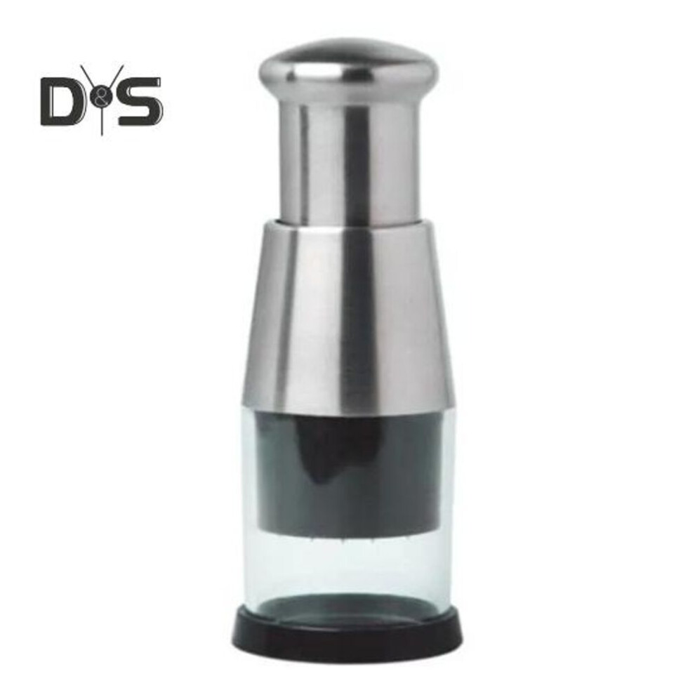 Garlic Press Stainless Steel Manual Garlic Crusher Chopper Mincer Efficient Onion Cutter for Nut Potato Tomato Time-Saving Kitchen Tool