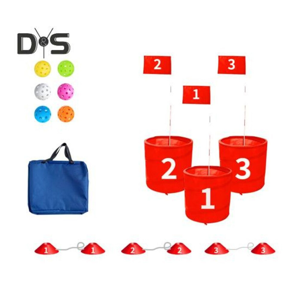 (as the picture, 3pcs) Golf Game Set Portable Outdoor Backyard Park Golf Set For Families Beaches Parties Holidays Outdoor Activity