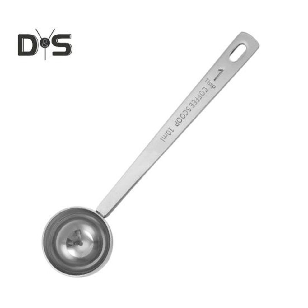 (as the picture, 10ML) Stainless Steel Measuring Spoon Long Handle Coffee Scoop Spoon Tablespoon 5ml 10ml 15ml 20ml 30ml Cooking Measurement Tool for Ground Coffee Loose