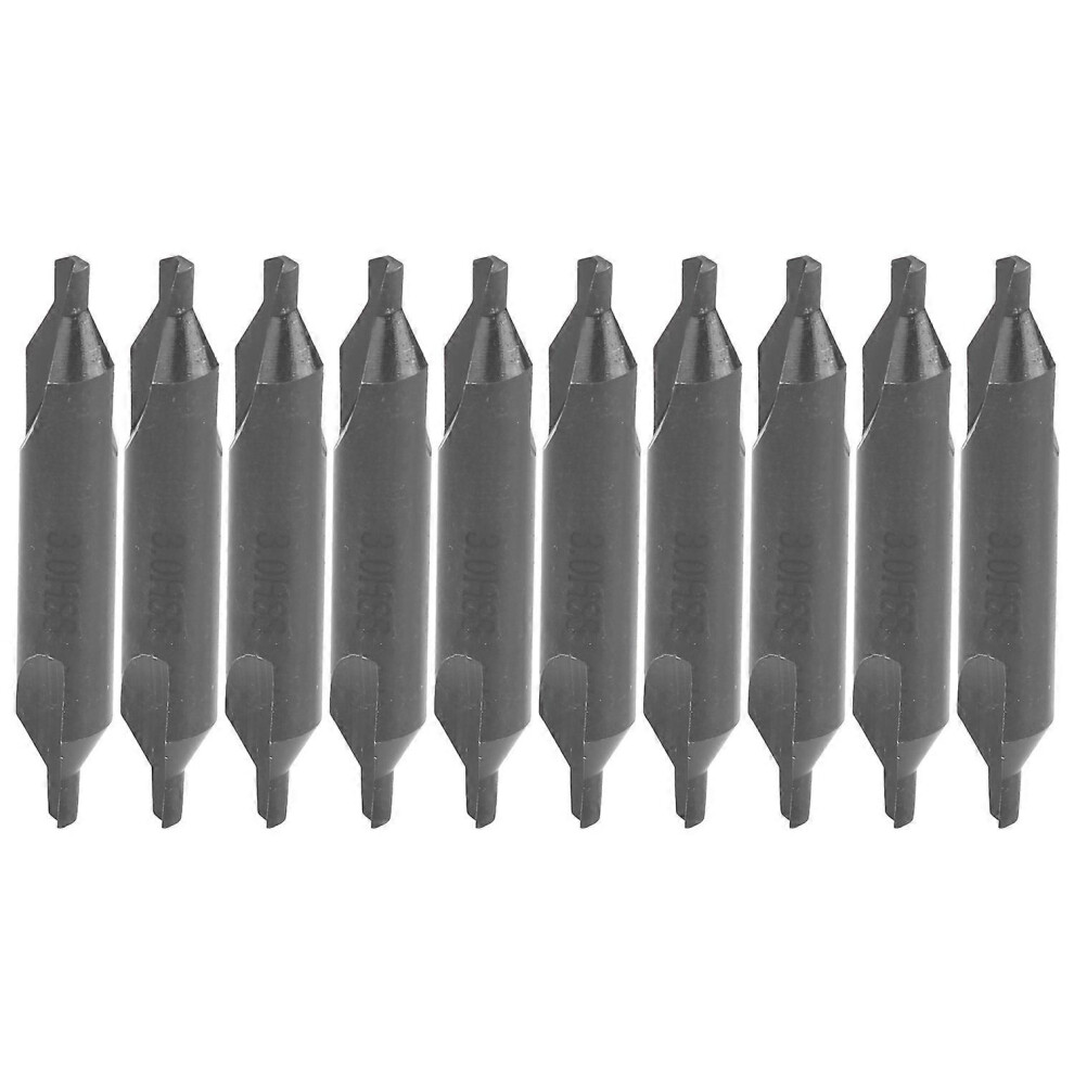 (As Show, One Size) 10Pcs Centering Drill Bit Atype High Speed Steel Industrial Processing Tool 3Mm 6909775548813